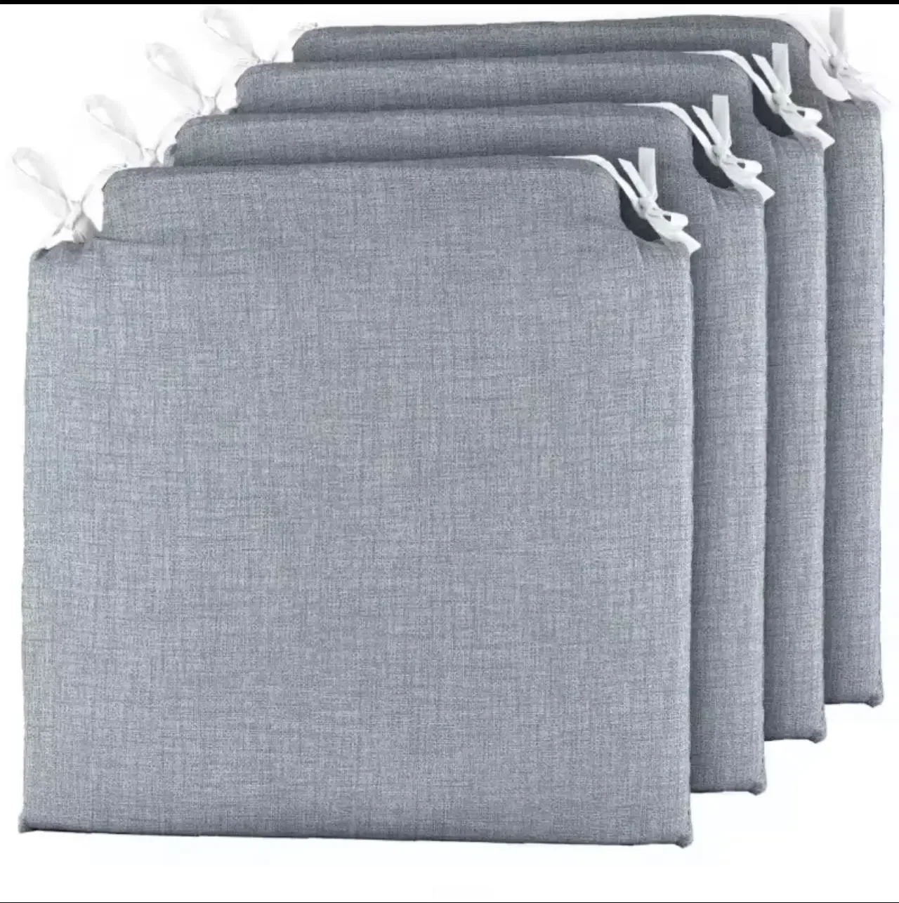 Reino Mansidi SL - Pack 2/4/6 Cojines para Sillas de Terraza 40x40x3cm (Gris)