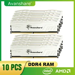 Avanshare New Memory Ram DDR4 32GB16GB 8GB 3200MHz 2666Mhz 2400mhz PC Heat Sink Memory Desktop Internal Memory Dual-channel