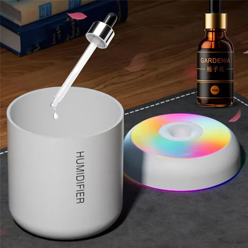 Summer Sale Mini Usb Powered Car Air Humidifier Aromatherapy Machine USB Colorful Atmosphere Light