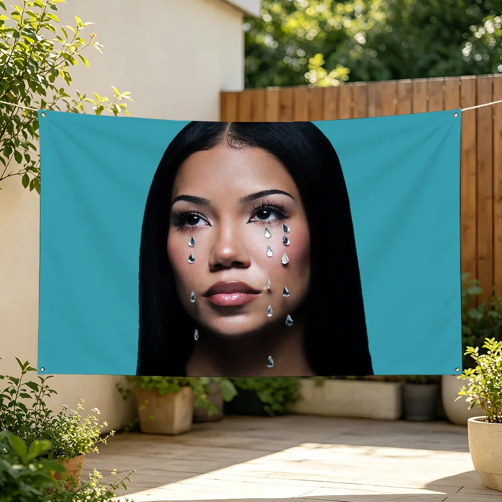 Singer J-Jhene Aiko Flag Banner For Sports Matches Games Parade Rally Holiday Festival Backyard Balcony Club Bar Deco