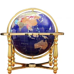 Four-legged gemstone globe home furnishing office decoration opening housewarming jewelry craft gifts