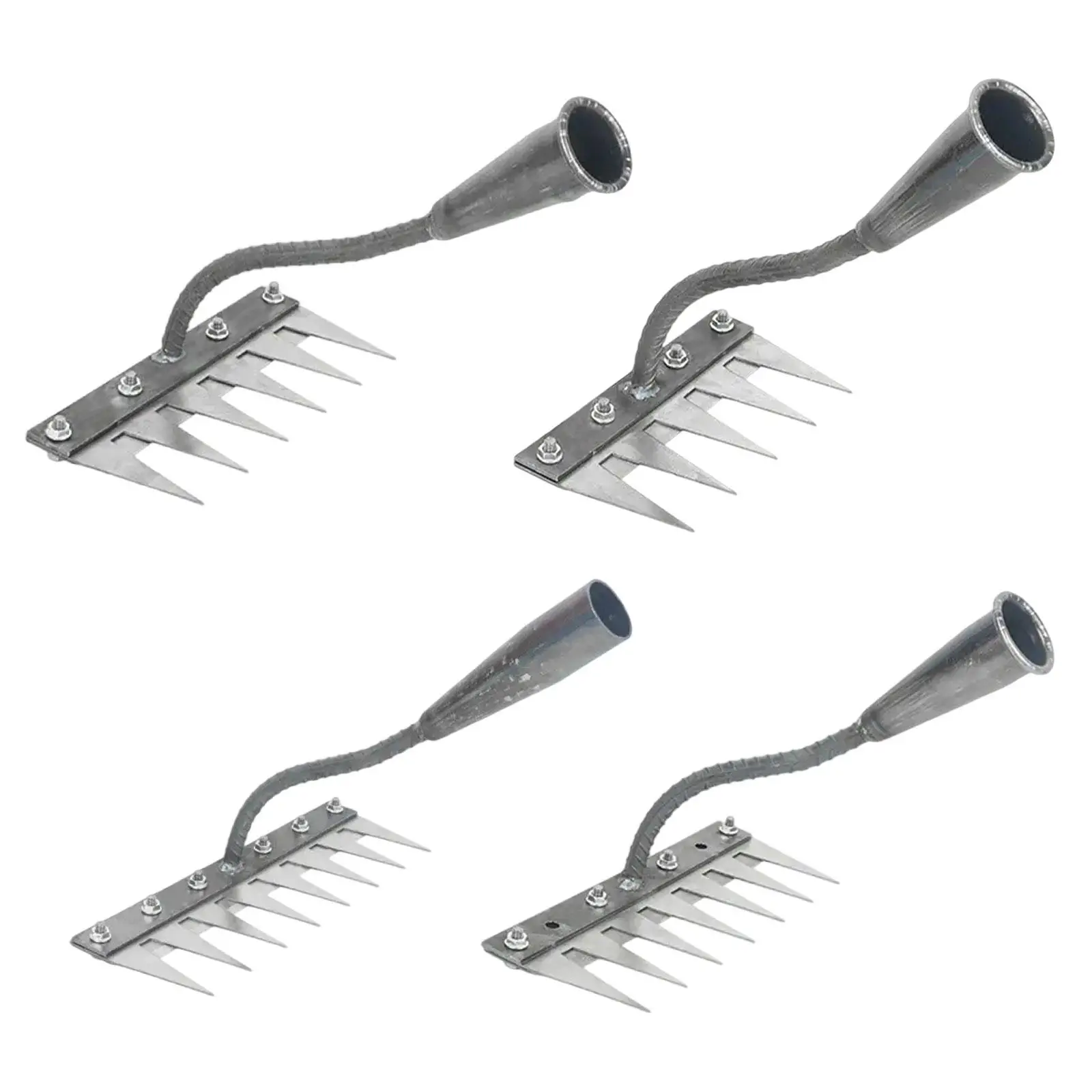 

Weeds Rake Metal Easy to Use Lawn Loosening for Cultivating Gardening Outdoor