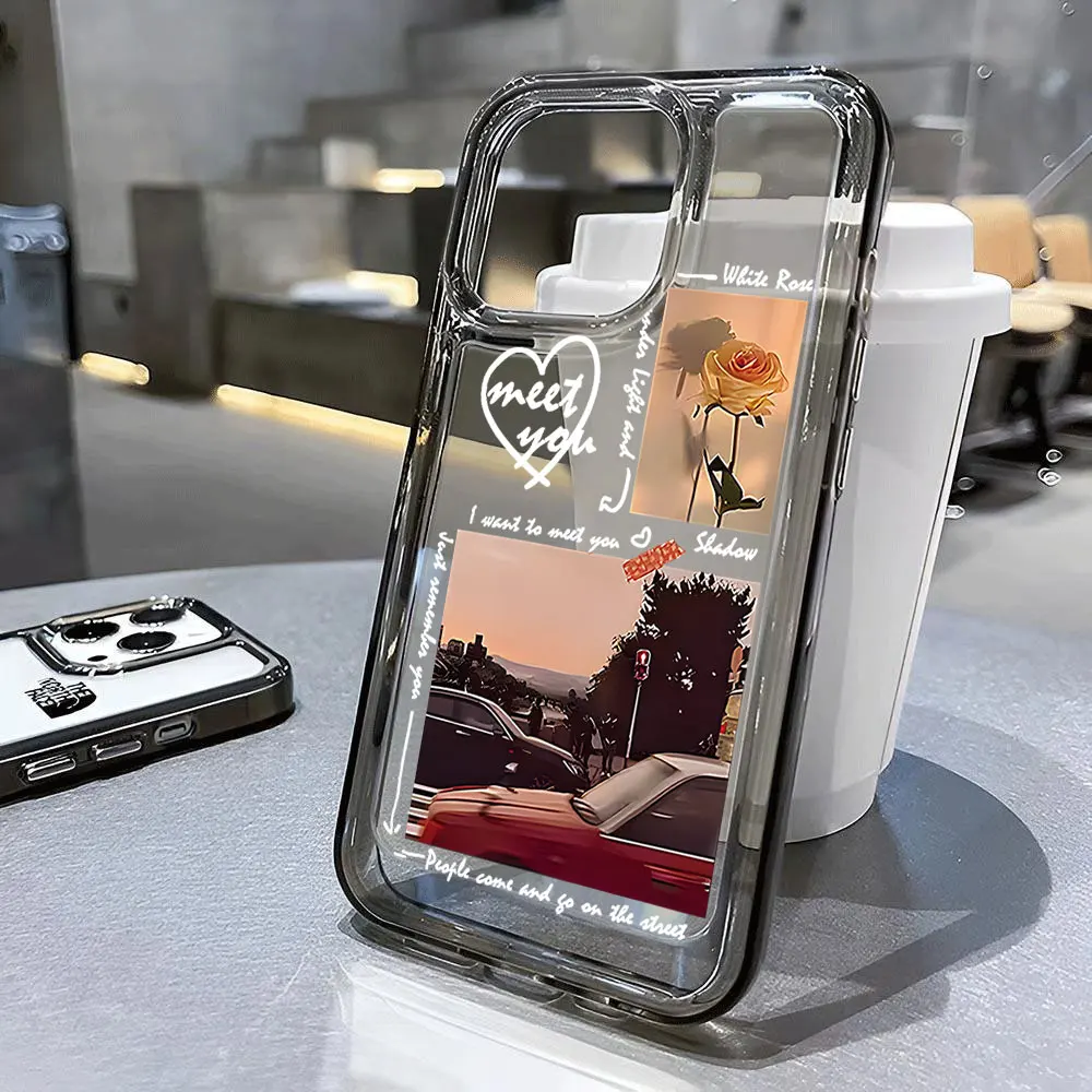 The label transparent phone case is suitable for iPhone 16, iPhone16Pro , iPhone 16 Pro Max,iPhone 16 Plus, iPhone15 to11 series