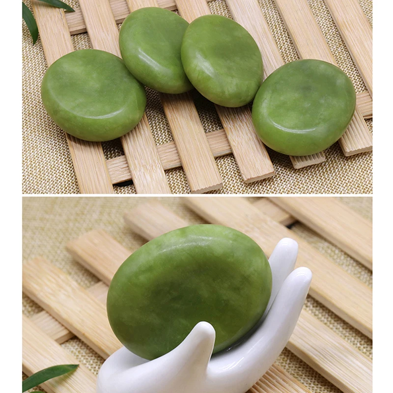 

Natural Massage Stones Green Jade Stones Cold Rock For Spa Deep Tissue Massager