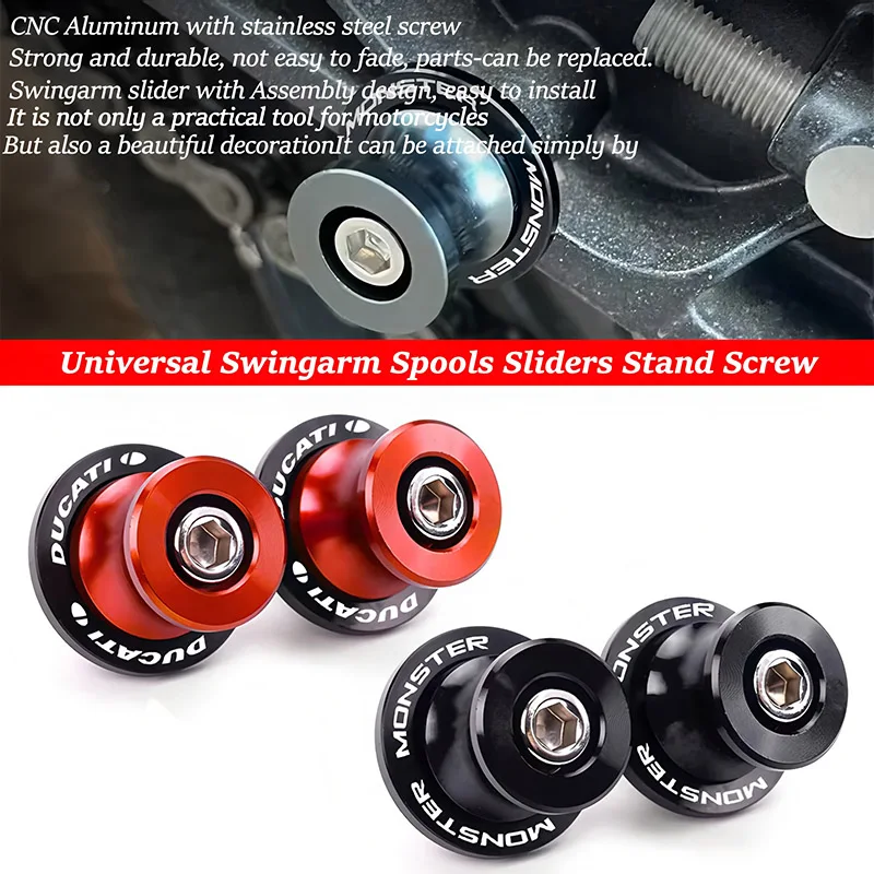 

Для Du @ & cati MONSTER 821 950 SP 695 696 796 797 1200 600 620 696 937 S20R мотоциклетные катушки маятника, ползунки, подставка, винты