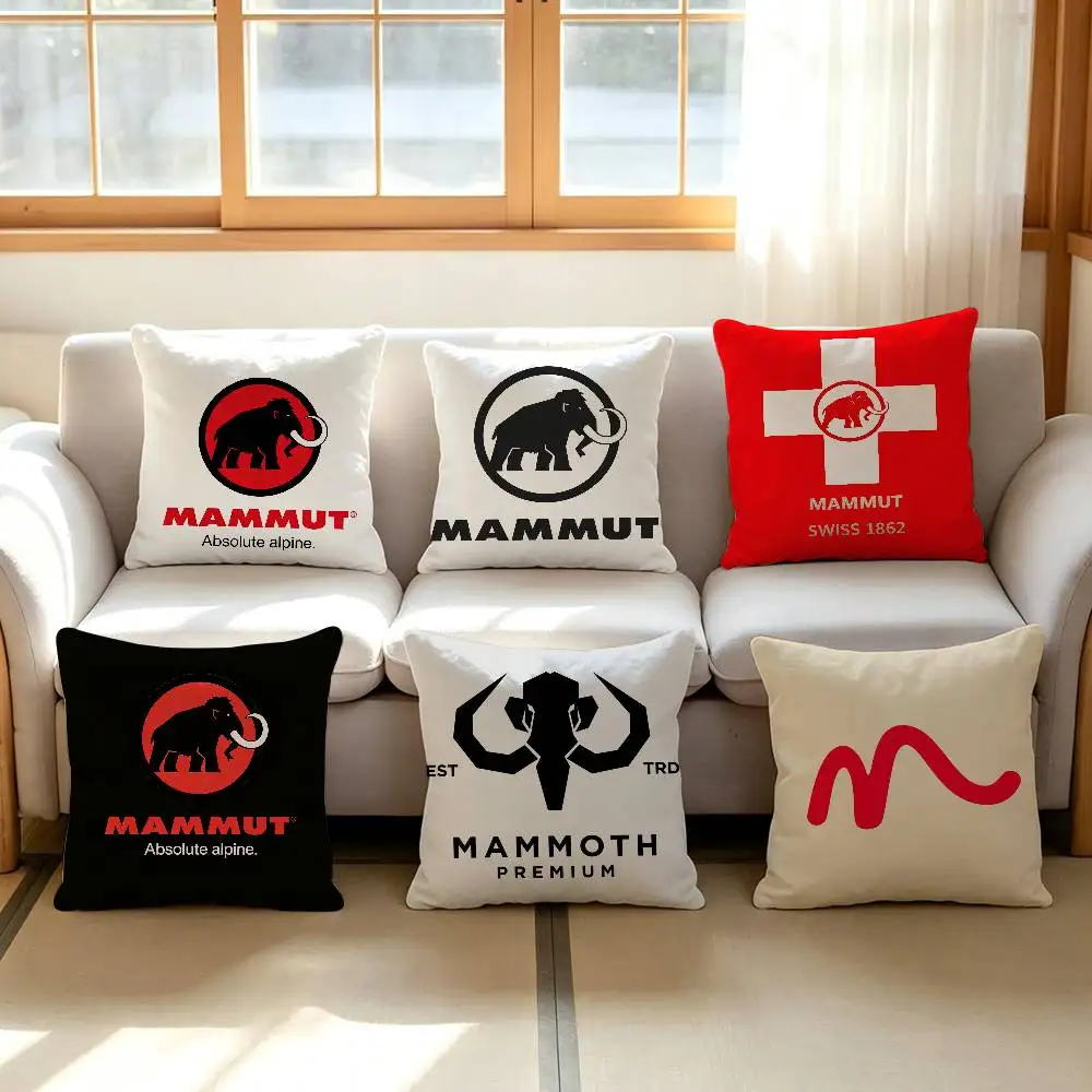 Logo Brand Cushion Cover Pillowcase Upholstery M-MAMMUT pillows for sofa Throw Pillow Home Decor Pillowcas