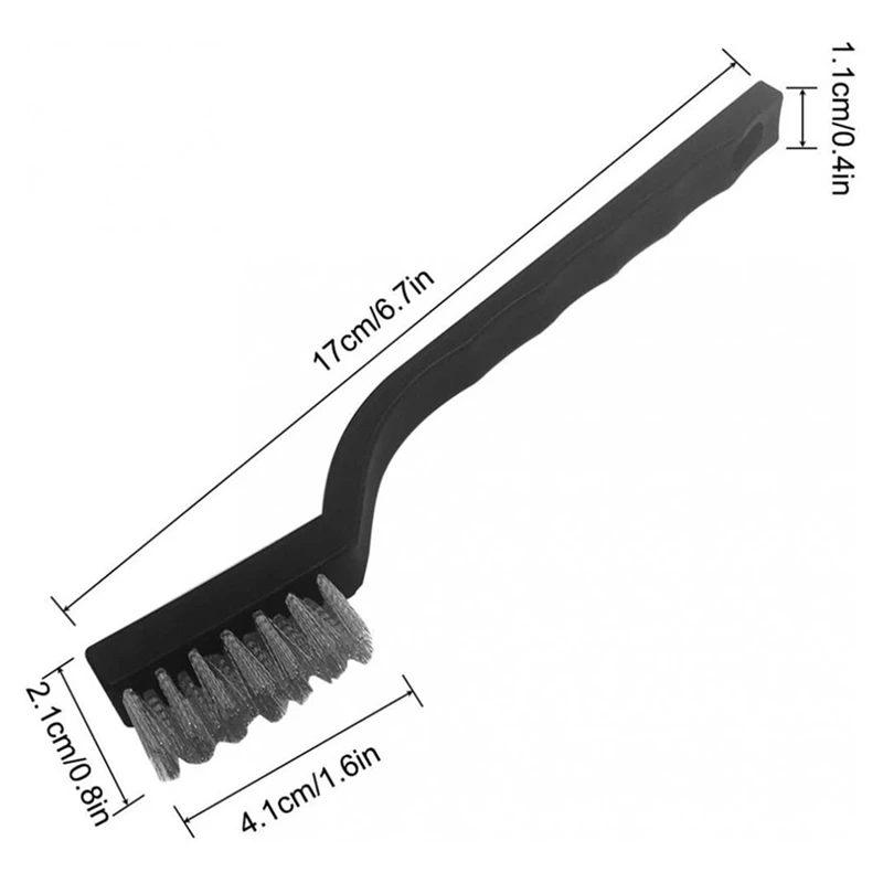 Ensemble de brosses métalliques avec poignée de grattage, kit utilisé pour nettoyer la rouille des scories de soudage, 12 pièces