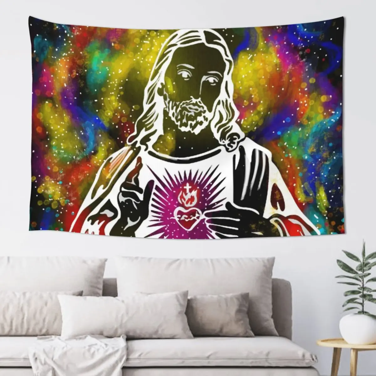 

Jesus ( Christian ) Tapestry Aesthetic Home Decor Decoration For Rooms Tapestry