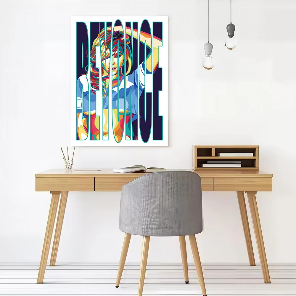 Beyonce Printed Canvas Poster Custom Pictures Wall Art Canvas Painting for Modern Home Decoration Living Room Decor Wand Deko
