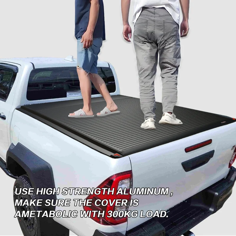 Hot Selling Hard Aluminum Rigid Box Tonneau Cover Suitable For 2002 2005 2013 Tacoma 5ft 6ft Pickup Truck Bed