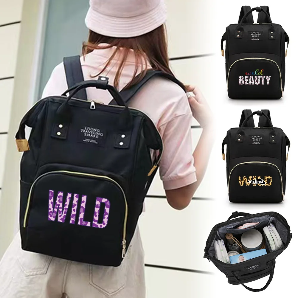 

Mommy Backpack Large Capacity Light Weight Protable Mommy Diaper Backpack for Outing Nappy Changing Bag Wild Series