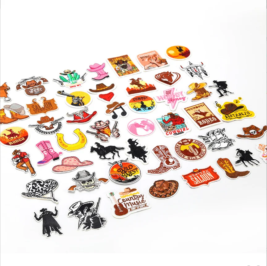 Picture 3: Popular Badges Iron On Sew On Embroidered Patches Clothing Hat Bag Shoe Repair Phone Gift Box Decor DIY Accessory 10 Pcs
