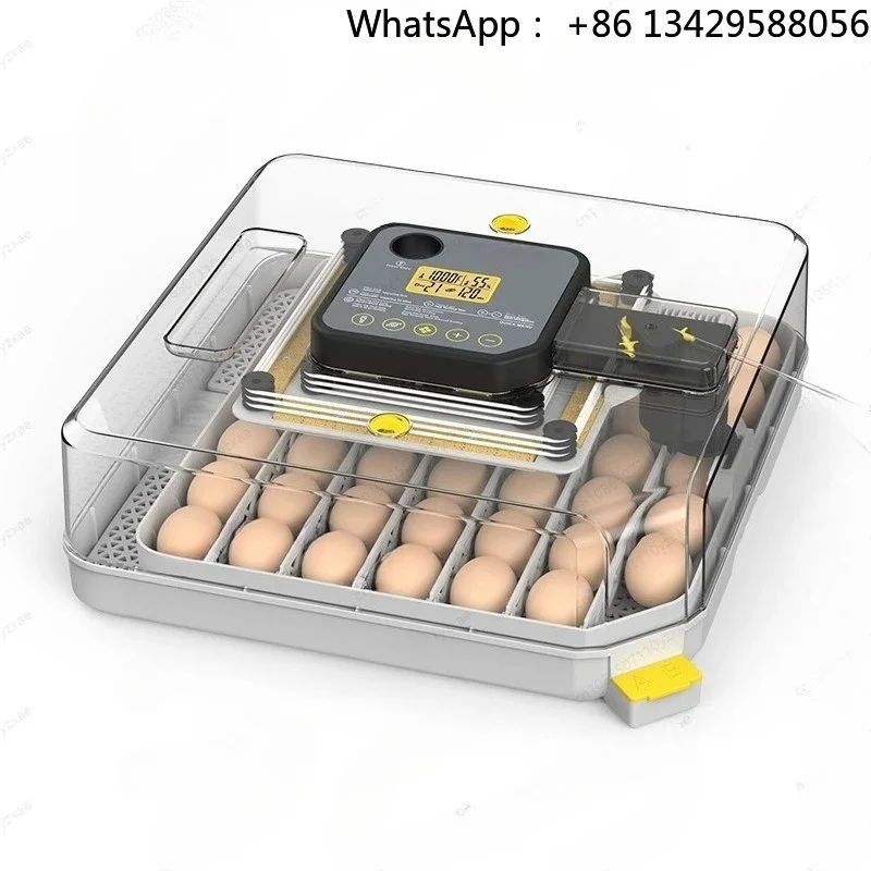 48 Egg Smart Incubator - New Fully Automatic Hatching Machine with Intelligent Humidity Control for Home & Farm Use