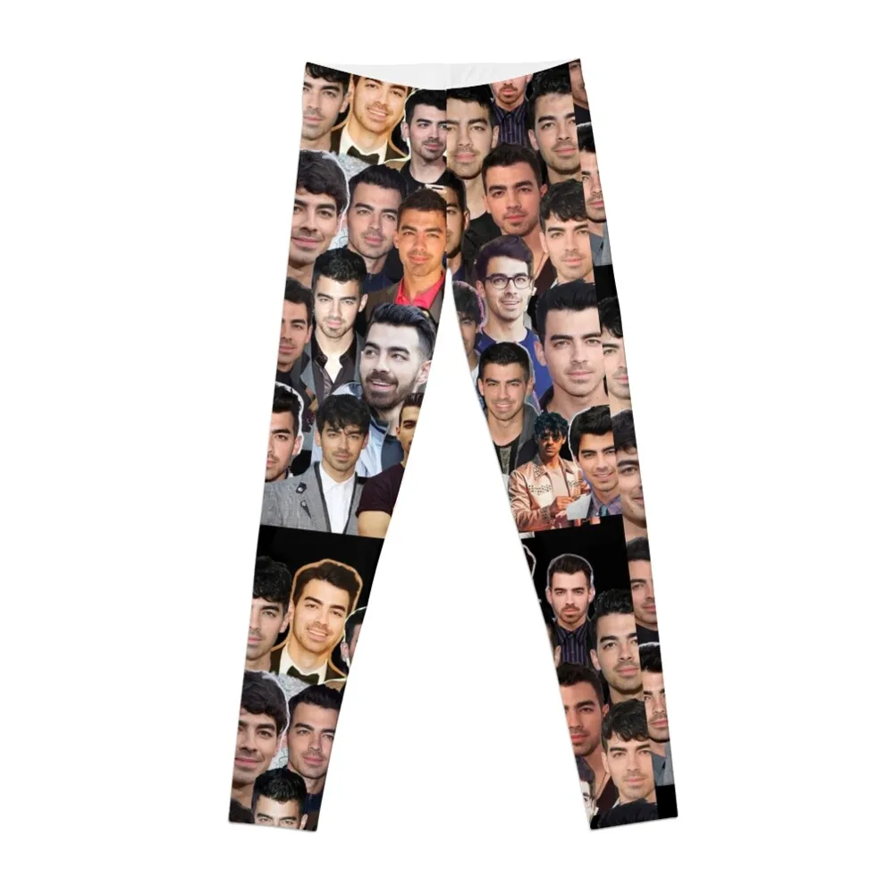 Joe Jonas Collage Leggings Tight fitting woman high waist legging pants raises butt sporty woman gym Womens Leggings