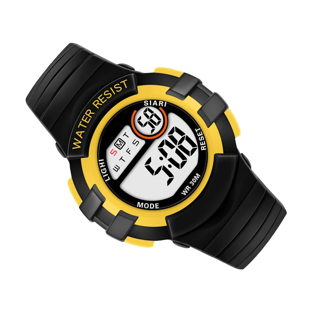 Kids Watch Waterproof 50M Luminous Digital Tpu Strap Adjustable For Children Boys Girls Night Light Wristwatch