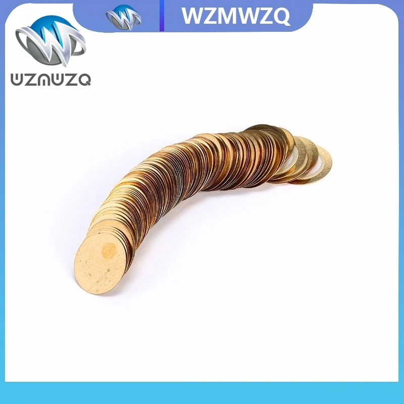 10 peças elementos piezo zumbador sensor de gatilho disco de tambor alto-falante piezo de cobre 12mm 20mm 27mm 35mm 50mm piezoelétrico