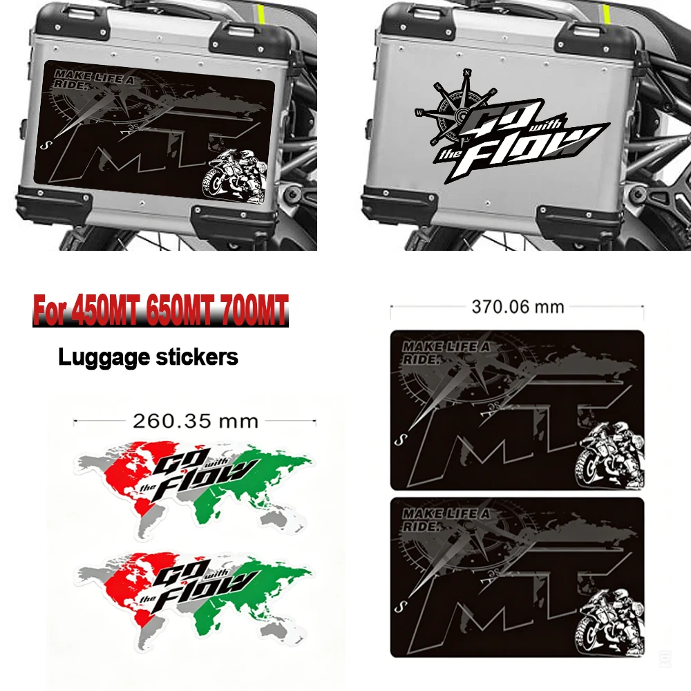 For CFMOTO 450MT 650MT 700MT 800MT 800MT-X 450 650 700 800 MT MT-X Motorcycle Suitcase stickers PVC Decals kit