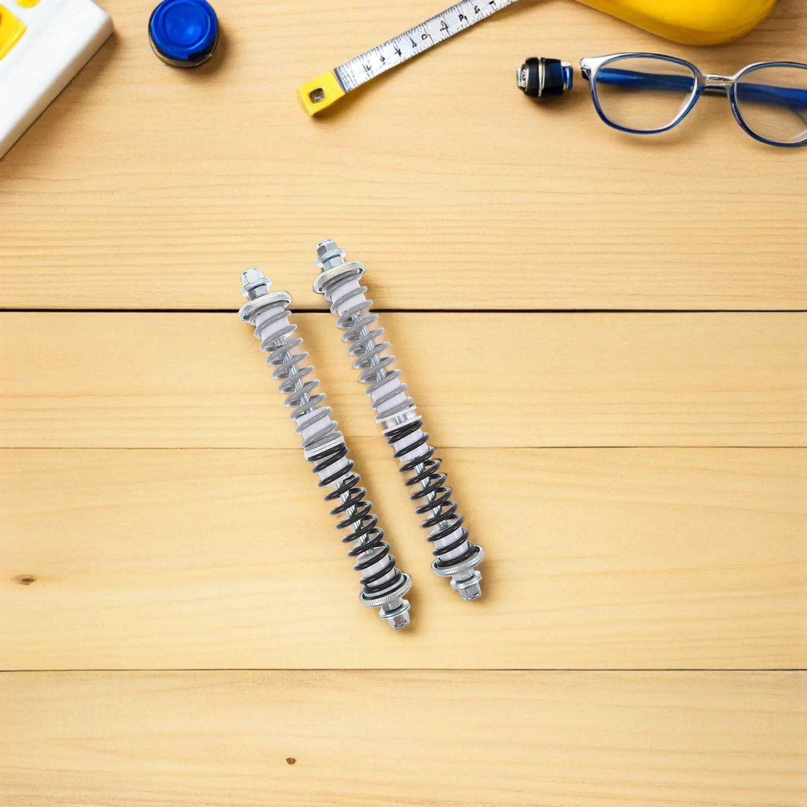 1Pair Stainless Steel Stilt Heavy-Duty Replacement Spring Shock Absorbing Spring Element for Drywall Stilts Ladder Stabilizer