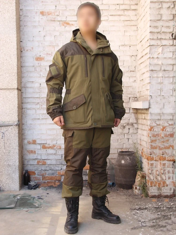 Era della Guerra Fredda Forze Speciali Russe GORKA Winter Fce Foderato Battle Jaet Outdoor Cover up Cappotto Pantaloni Lunghi ex Camouflage