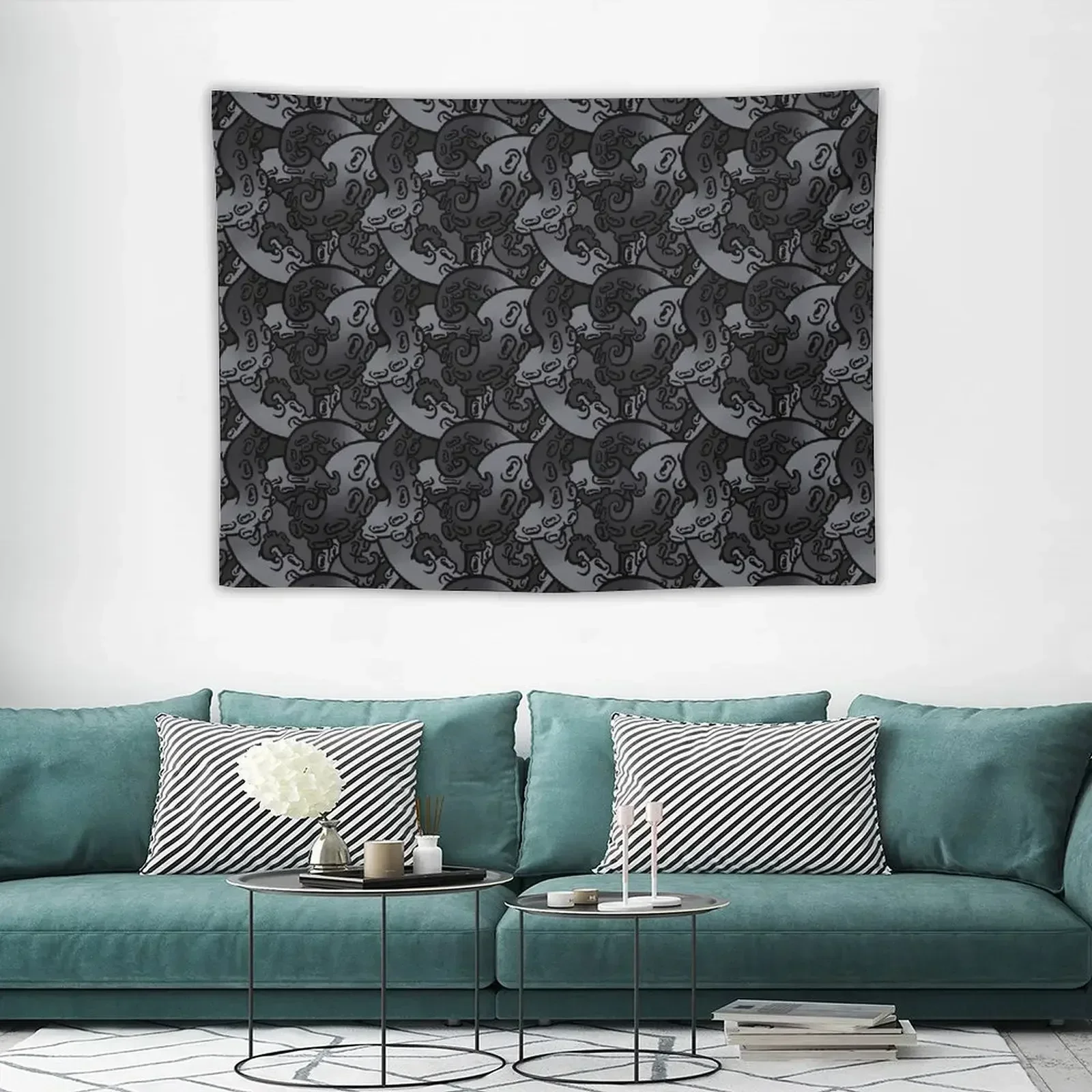 

tentacle pattern 3 Tapestry Home Decorations Aesthetic Wall Decorations Mushroom Tapestry