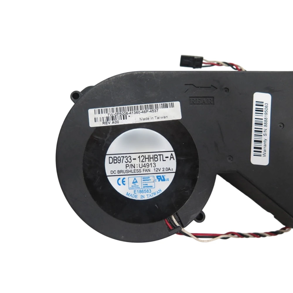 For DELL GX240 GX260 GX270 DB9733-12HHBTL-A U4913 0U4913 DC12V 2.0A 3PIN Cooling Fan