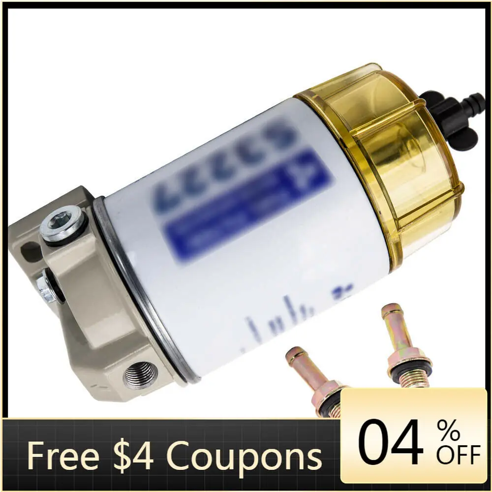 

STLF S3227 10 Micron 1/4''-18 NPTF Threads Fuel Filter Water Separator Complete Kit