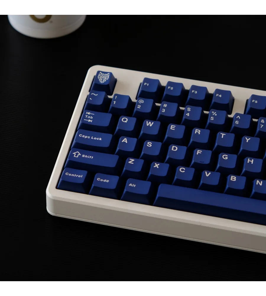Keycap Personalized two-color original height 114-key ABS mixed light blue keycap