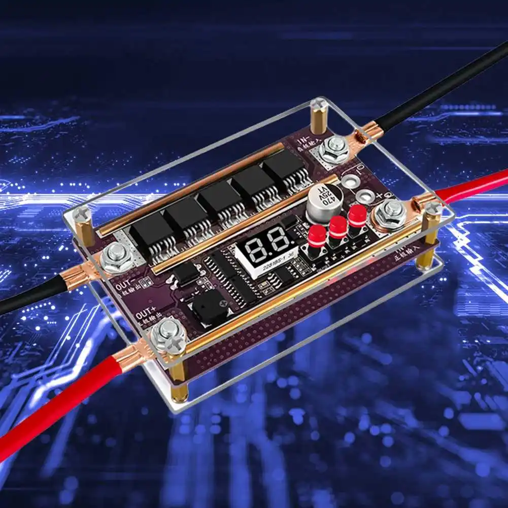 Circuito saldatore a punti digitale 1700A 12V Trigger automatico capacità ad alta corrente con penna per saldatura a 8 lati per batteria al litio