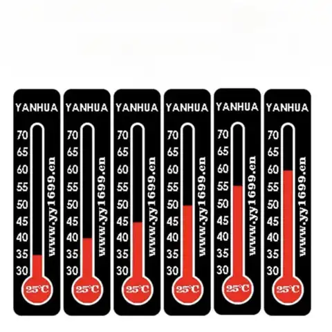 10 Pieces Thermometer Sticker Coffee Cup Temperature Label Color Changing Temperature Tag Paper For Cup Water Temperature Tester