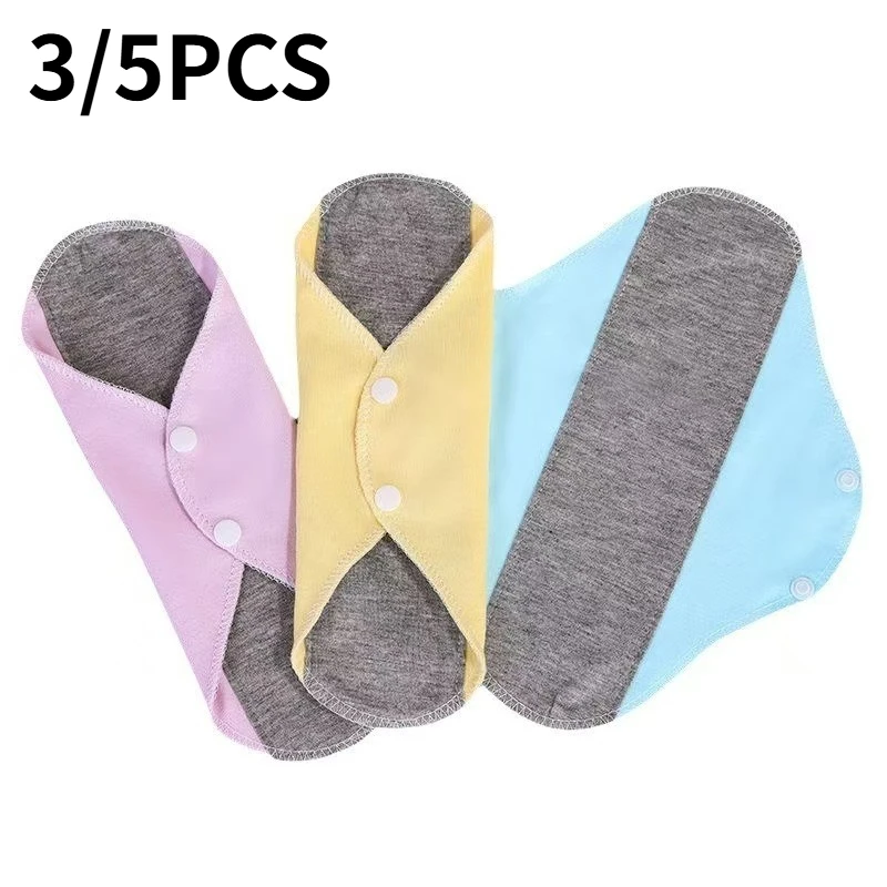 3/5Pcs Set Reusable Adult Diaper Cotton Washable Panties Panty Liners Feminine Hygiene Pad Period Elderly Prevent Urine Leakage