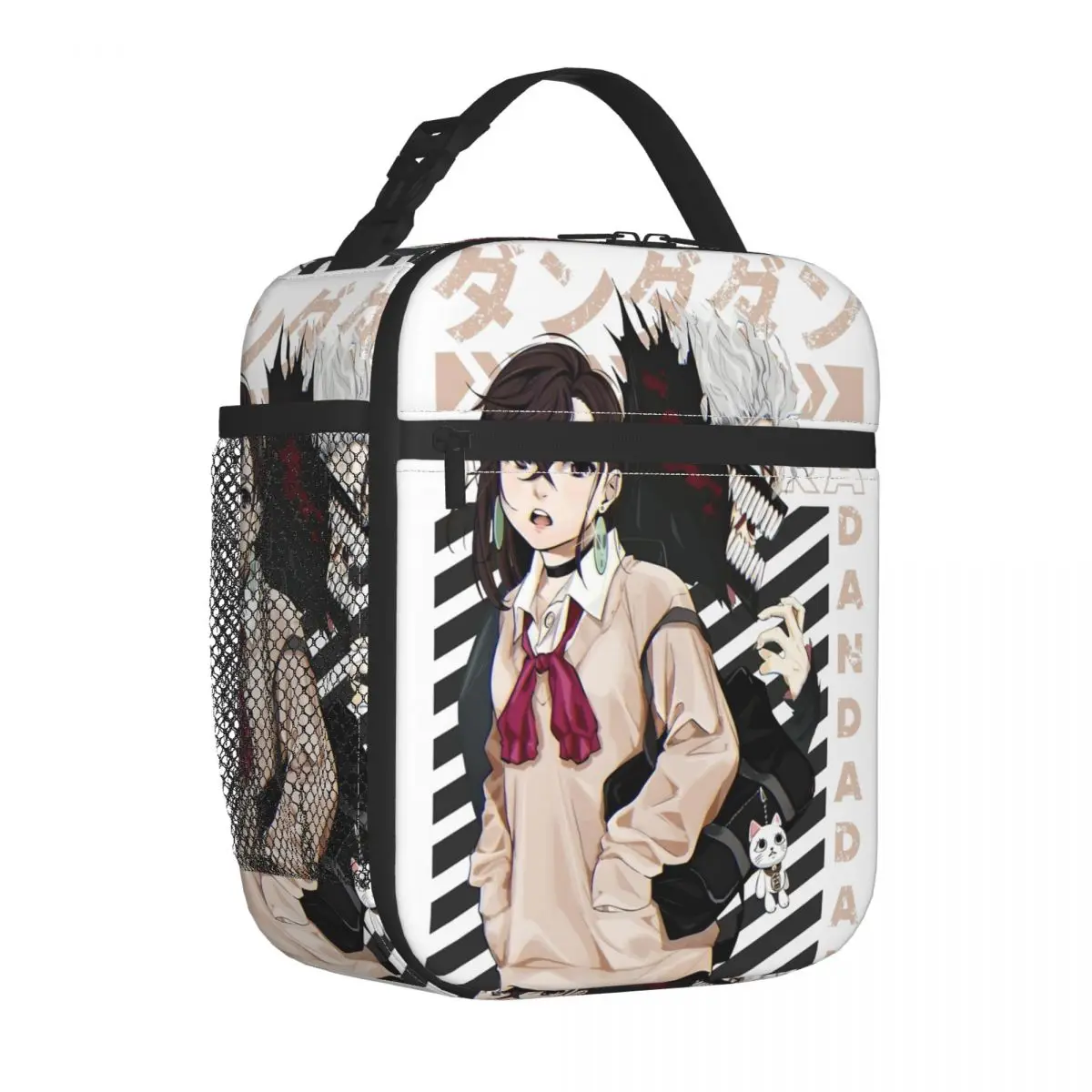 

Takakura Ken Momo Ayase Dandadan Insulated Lunch Bag High Capacity Reusable Cooler Bag Tote Lunch Box Travel Food Storage Bags