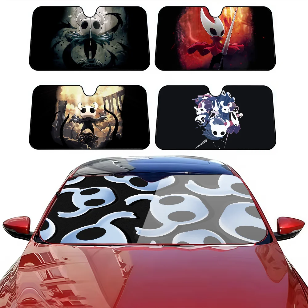

Game H-Hollow Cute K-knight Car SunShade Curtains Heat-insulating Suction Cup Blocks UV Rays Car Sun Visor