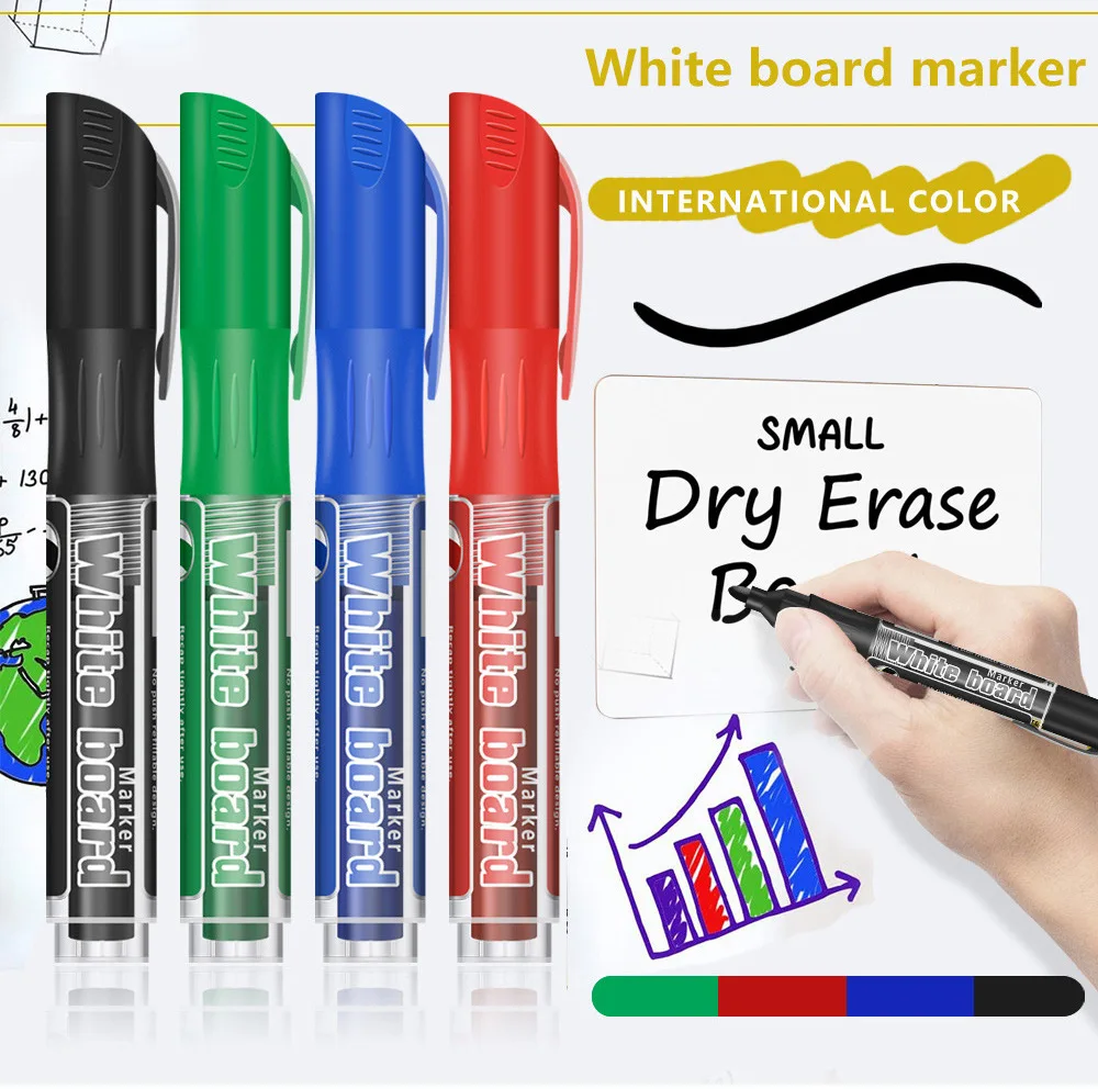 4/12Pcs Set Löschbaren Magnetischen Whiteboard Marker Stift Tafel Marker Kreide Glas Keramik Büro Schule Kunst Marker Schreibwaren – Detail 2