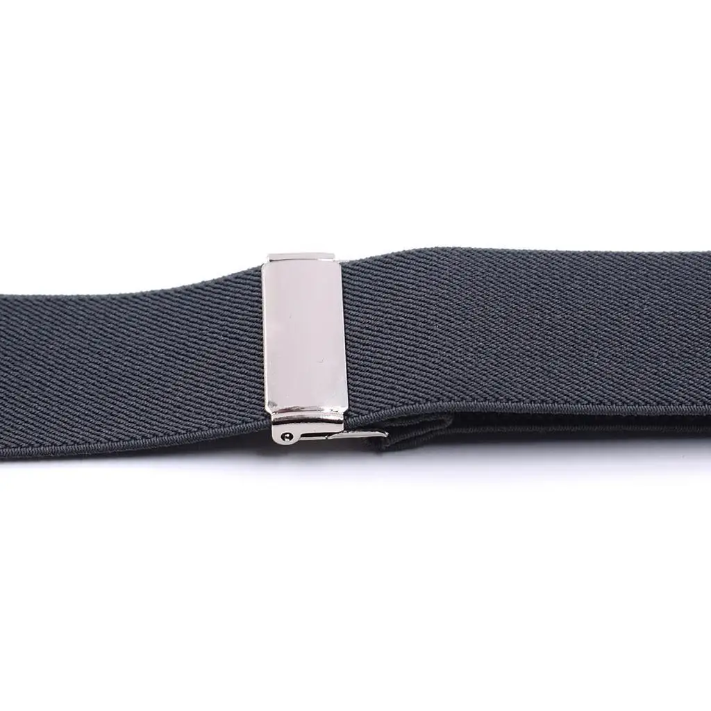 الرجال الحمالات أزرار قابل للتعديل واسعة الأقواس الجلدية الثقيلة Y الظهر الحمالة للعمل السراويل السراويل #6