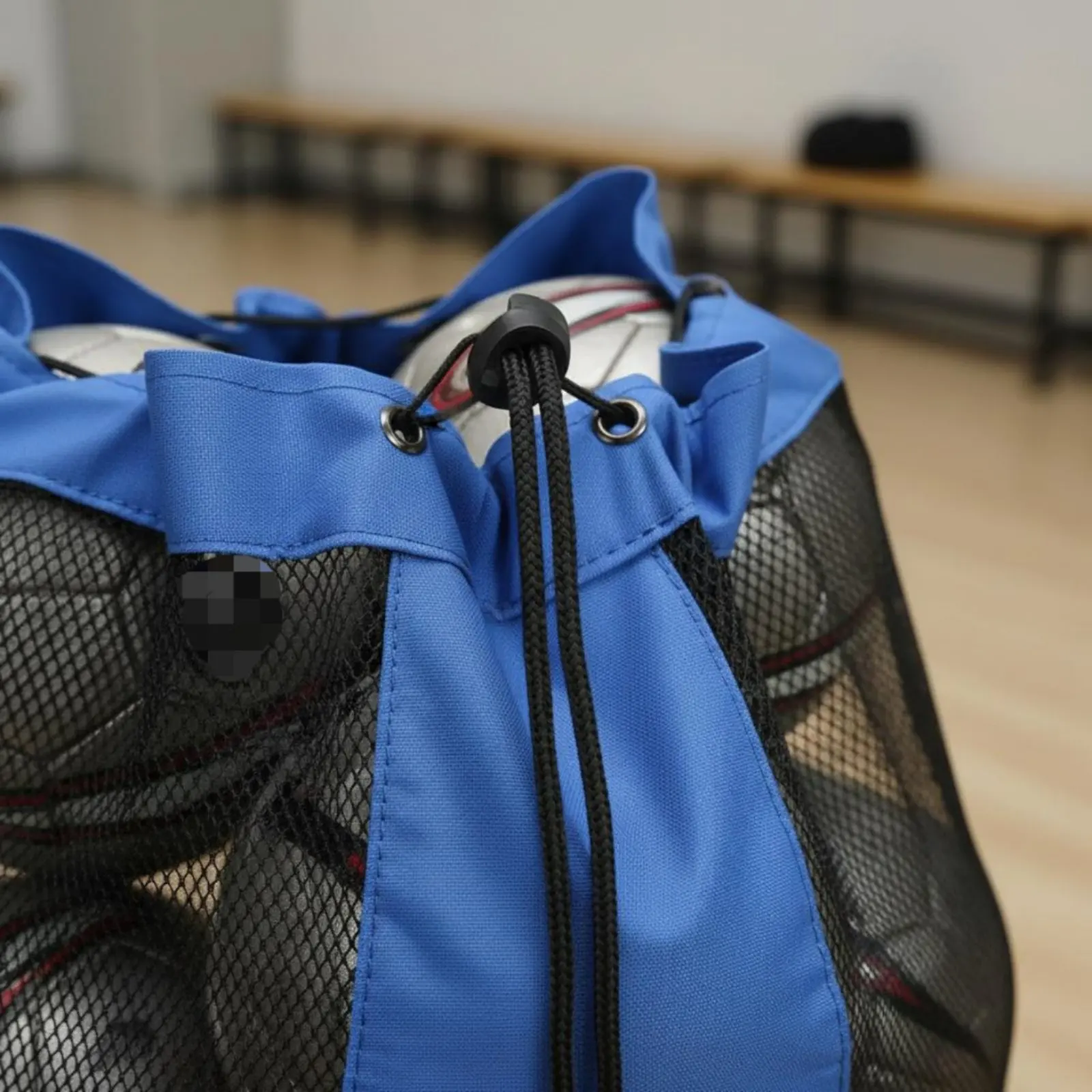 

Drawstring Mesh Sports Bag Long-Lasting Oxford Cloth Large Capacity Sports Bag Large Equipment Carrier Adjustable Straps