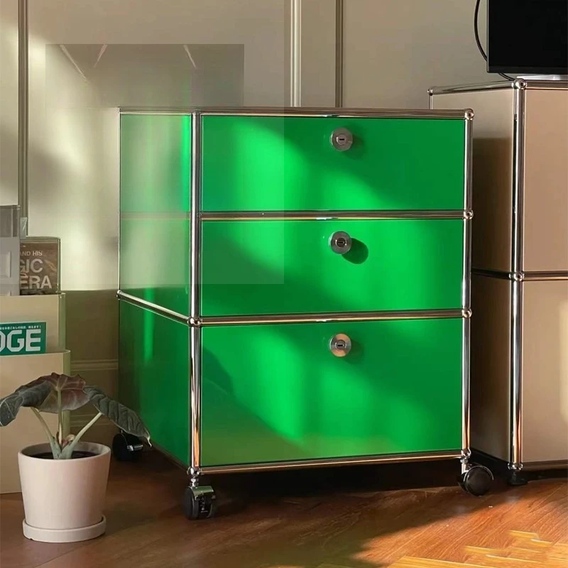 

Light luxury minimalist module combination cabinet, living room medieval TV cabinet bedside table