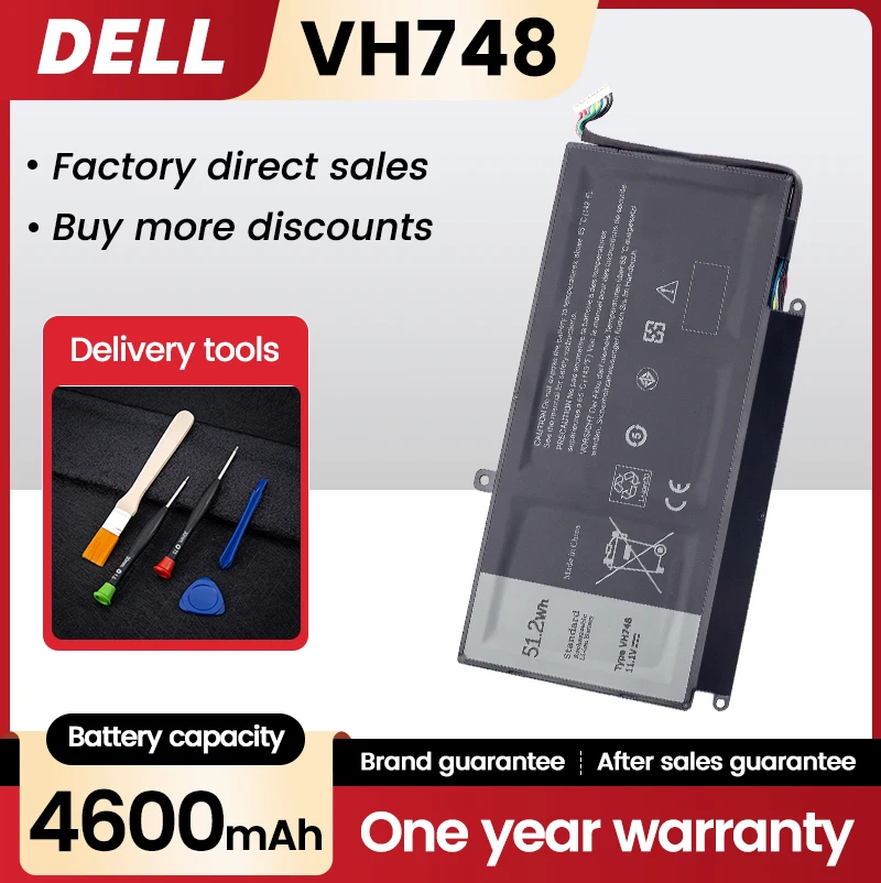 

VH748 Laptop Battery For DELL Vostro 5460 5470 5560 14 5480 For Inspiron 14 5439 V5460D-1308 V5460D-1318 5470D-1328