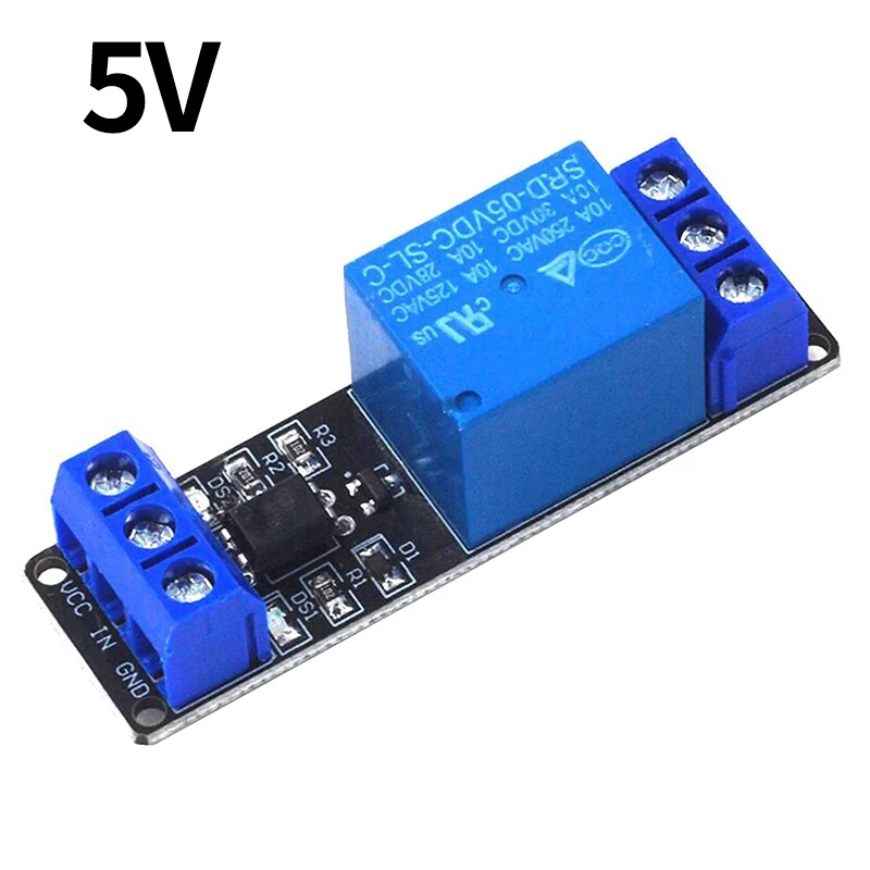 1 Channel Electromagnetic Relay Module 5V Optically Isolated Low Level Trigger PLC Control Driver Board