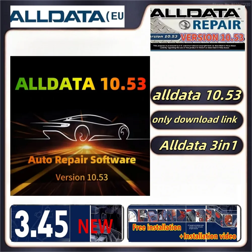 

Newest alldata 10.53 software + mitchel l On demand 5 auto repair alldata software All data car software with Wiring diagram