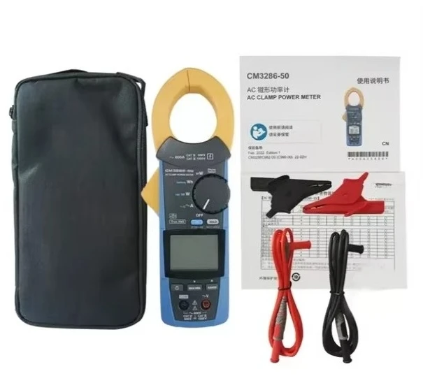 Medidor de energia com braçadeira Hioki CM3286-50 para manutenção elétrica e economia de energia