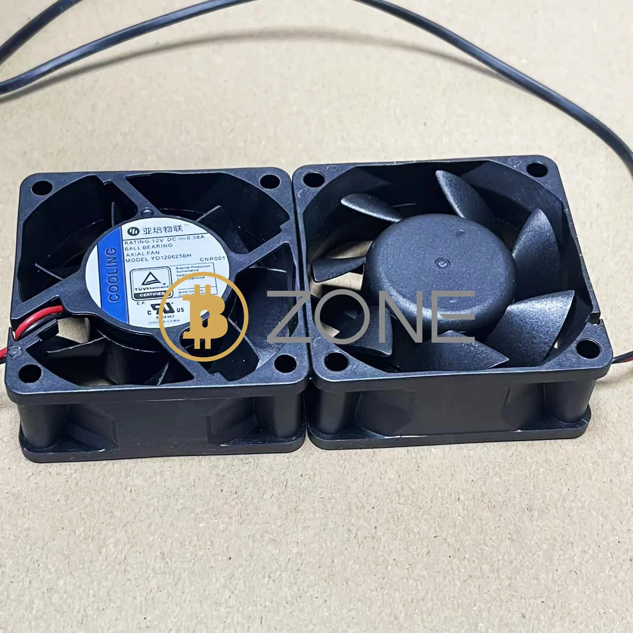 Imagem -03 - Ball Bearing Axial Fan para Bitcoin Antminer Fonte de Alimentação Apw12 Psu Yd120625bh dc 12v 0.38a 2pin