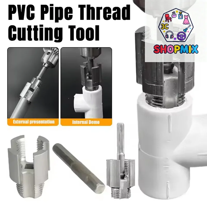 1/2inch 3/4inch PPR/PVC Water Pipe Threader Tapping ToolInternal Thread External Thread Integrated Water Pipe Wire Opener