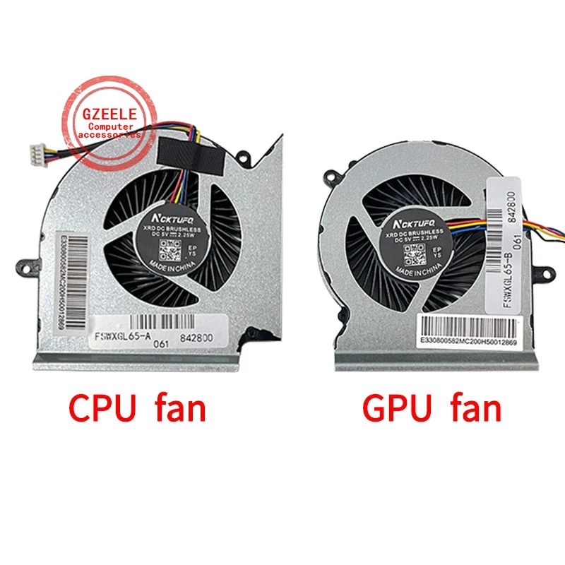 Laptop CPU GPU cooling fan For MSI GE65 Raider 9SF 9SE GP65 Leopard 9SD 9SF MS-16U2 16U1 Gaming Cooler Radiator PABD07012SH N425