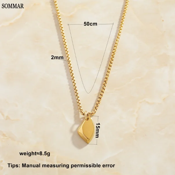 SOMMAR gifts steel stainless stainless_steel color Lady necklaces & pendants Wishing Stone tattoo choker Gift for her