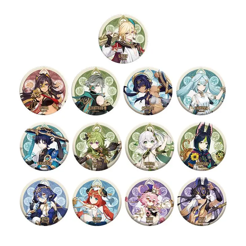

Genshin Impact Official Sumeru Themed Series Character Desktop Decoration Figures Merch Badge Ornaments