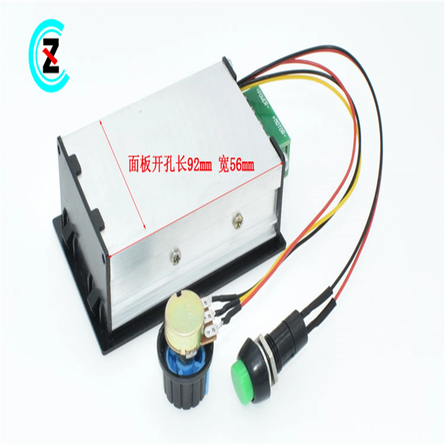 PWM DC motor governor 6V 12V 24V 48V stepless speed control switch controller display housing
