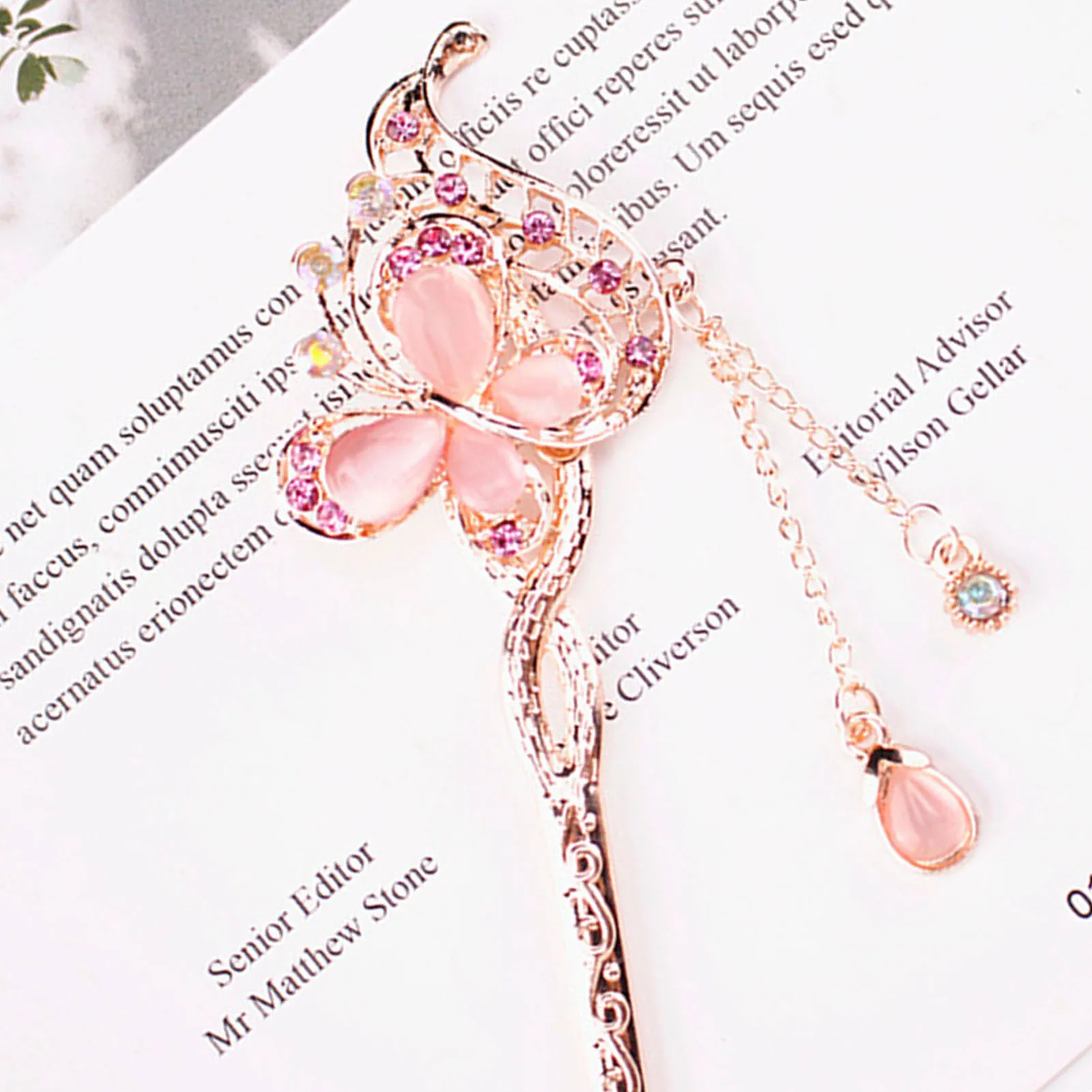 Chinese Style Hair Stick Hairpin Ethnic Style Rhinestones Crystal Hair Chopstick for Chinese Hanfu Cosplay Costume image 5