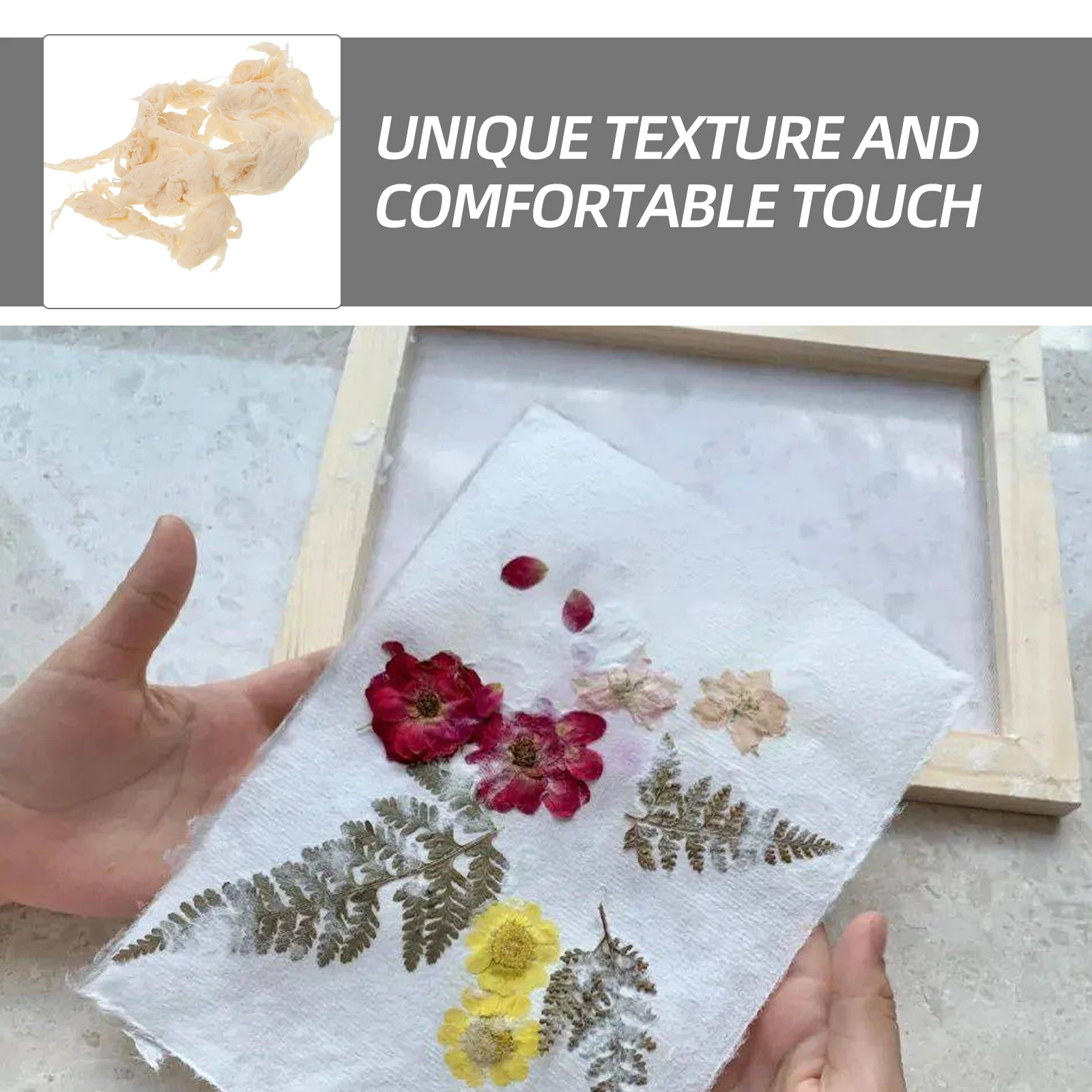 

1 Bag DIY Handmade Paper Pulp Wood Paper Making Kit Traditional Craft Supplies for Kids Creativity Wooden DIY Pulp