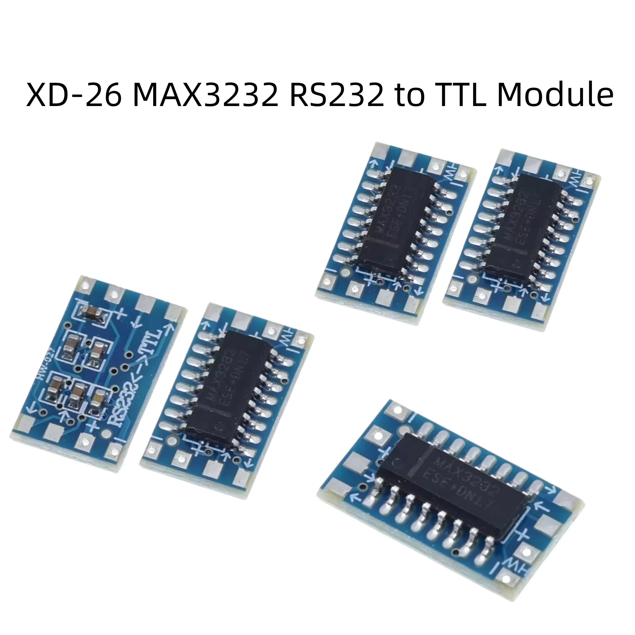 XD-26 Mini MAX3232 RS232 to TTL Level Converter Module Serial Port Transceiver Board for Microcontroller