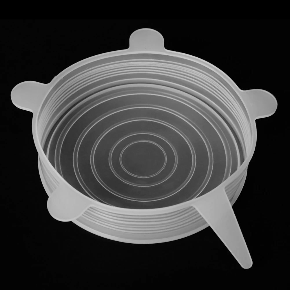 6.5/9/11/14/16/21 CM Silicone Stretch Lid Flexible Round Silicone Bowl Cover Cooking Durable Food Storage Covers